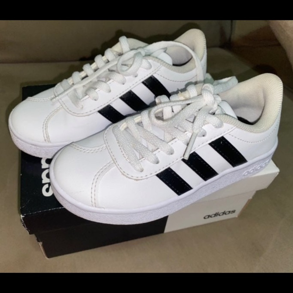 Kids adidas VL COURT 2.0K sz 10 1/2